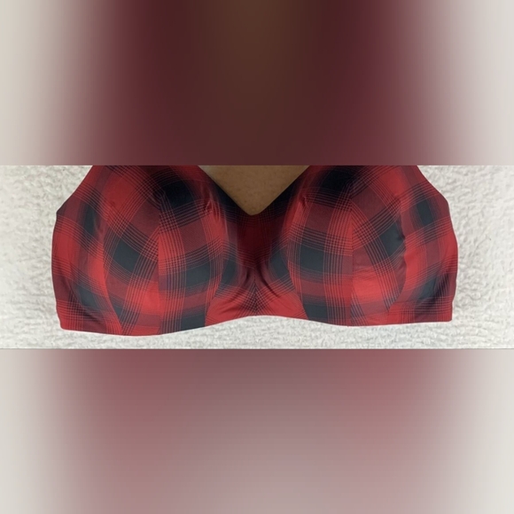 torrid Other - Torrid 38c PLAID Lightly Lined BRA RED PLUS SIZE